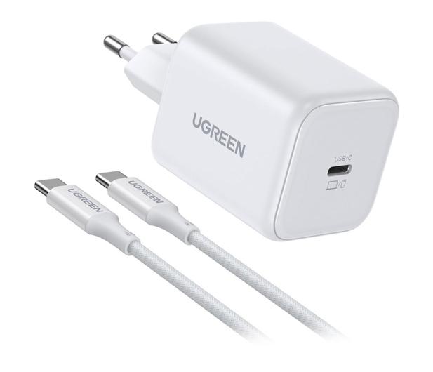UGREEN Ładowarka sieciowa X524 USB-C GaN 45W + kabel 1m biała - 1513554 - zdjęcie